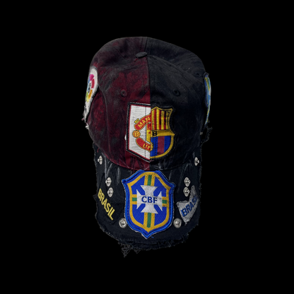 Reconstructed Cap with Patches/ Studs