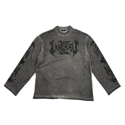 Hardcore Grunge Grey Tee Sample