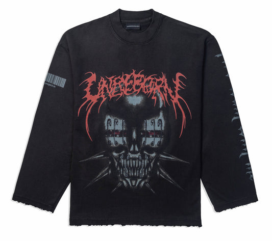 Hellraiser Full Sleeve - Faded Black