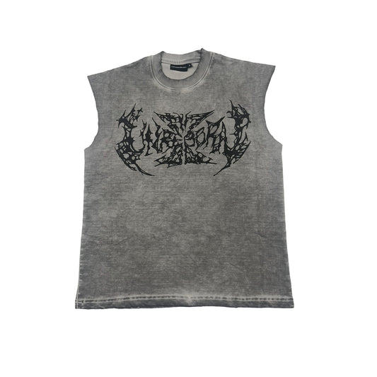 Hardcore Grunge Grey Tank Sample