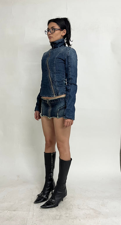 MINI DENIM SKIRT - VINTAGE BLUE