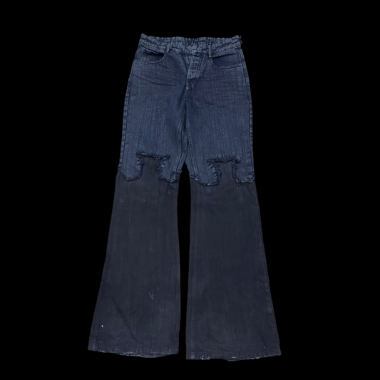 Rejected Sample - Reconstructed flared jeans