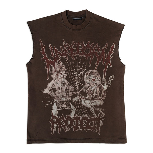 Unreborn Summer Tour Tank Brown