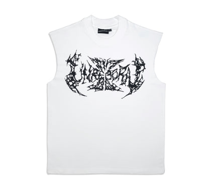 Hardcore Metal Logo - White Tank