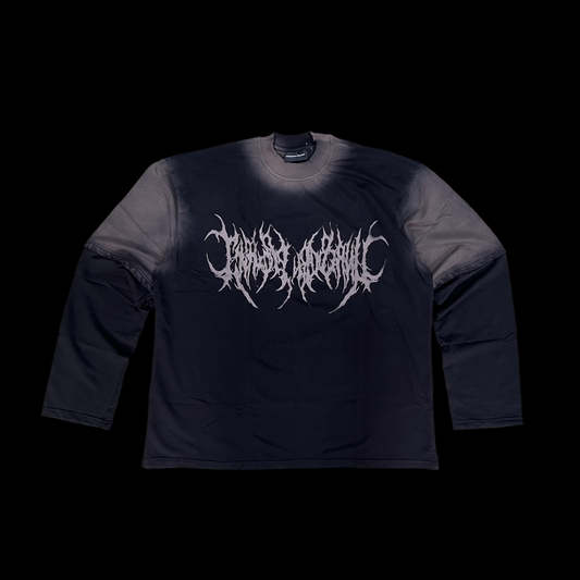 Metal Logo Oversized Full Sleeve Tshirt