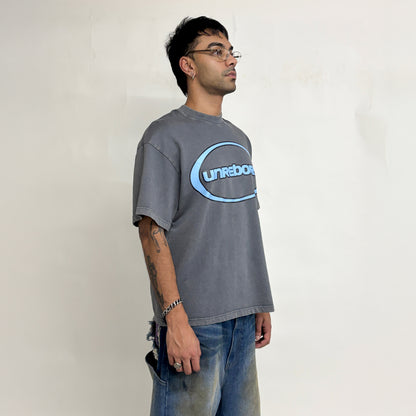 NEW LOGO T-SHIRT OVERSIZED - FADED GREY