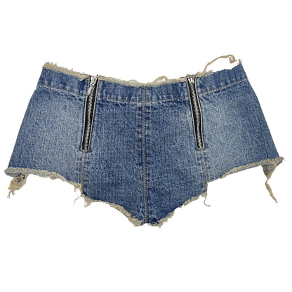 BOOTY DENIM SHORTS - VINTAGE BLUE