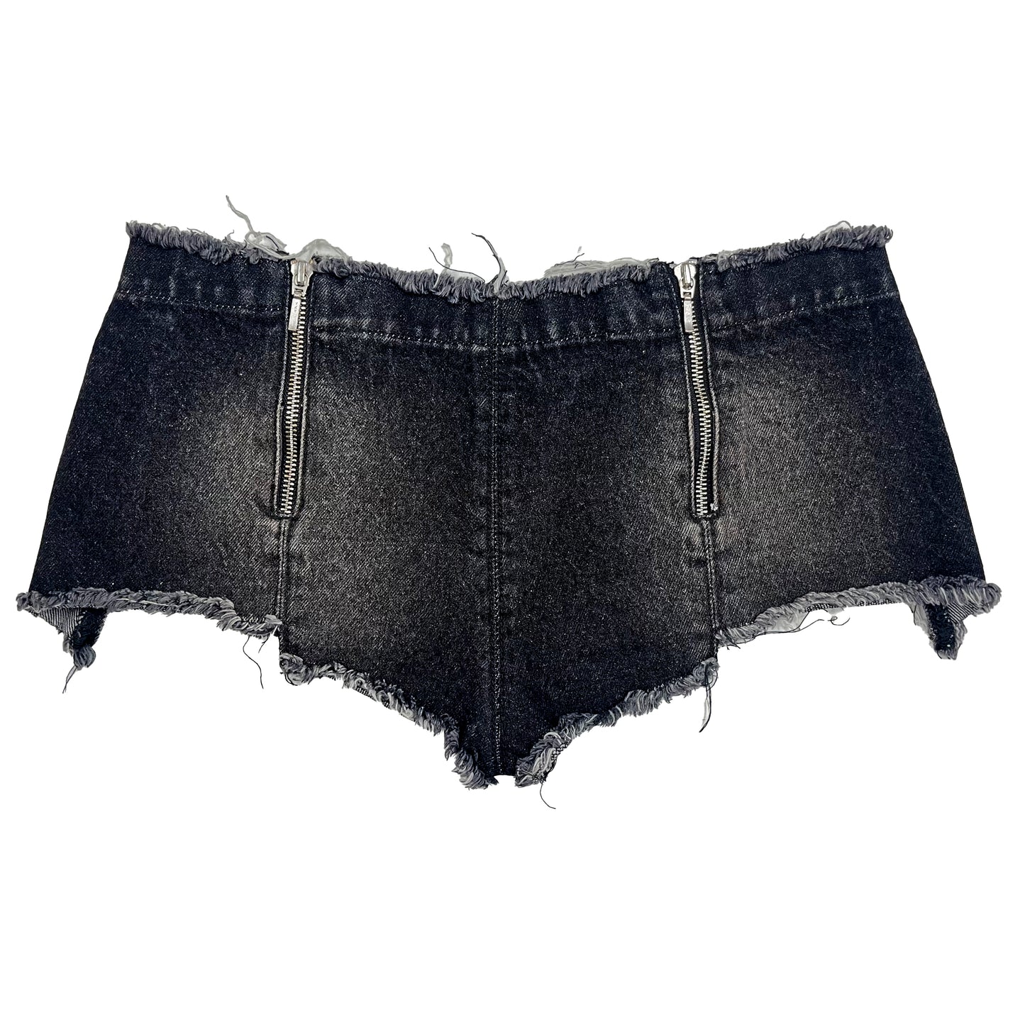 BOOTY DENIM SHORTS - BLACK