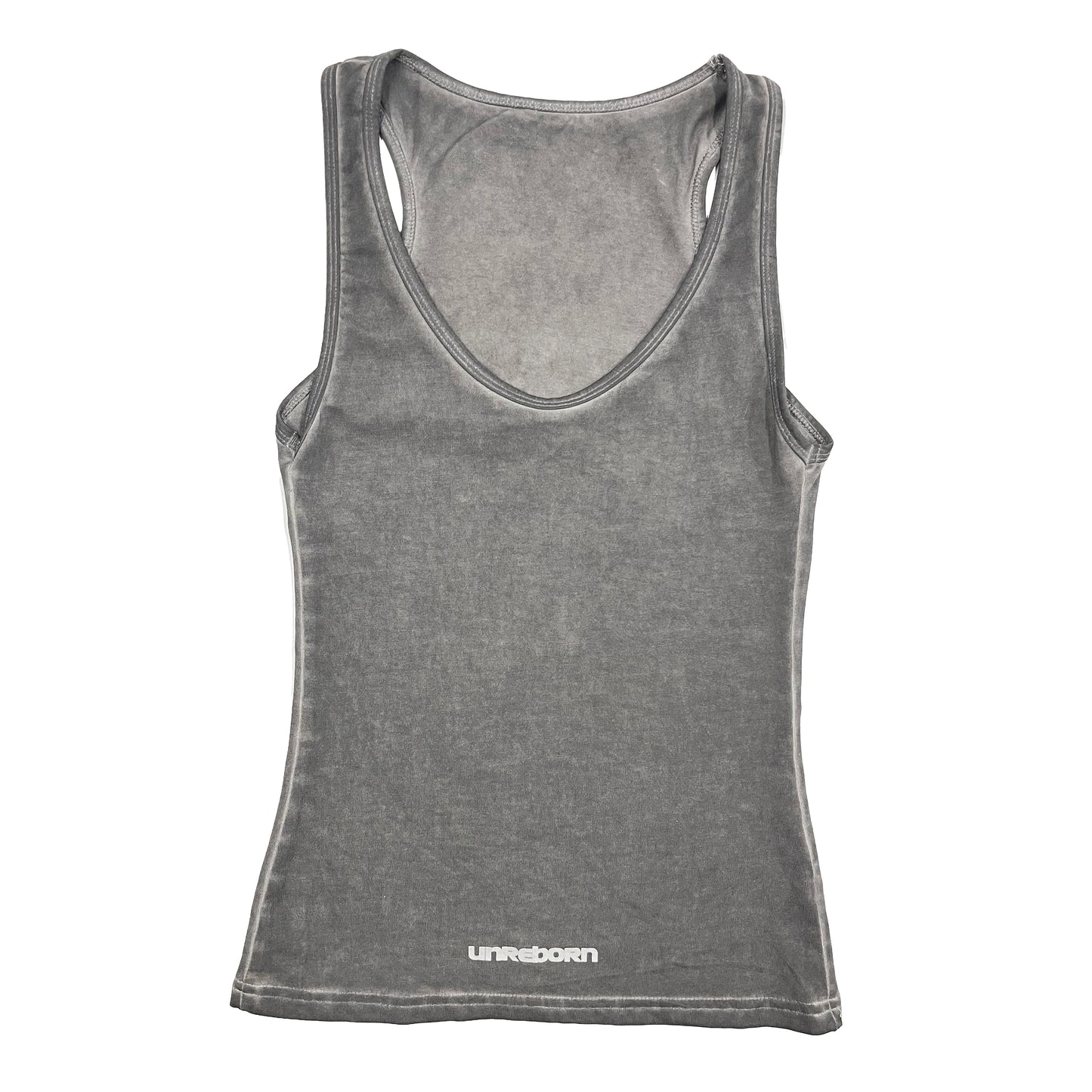 TWO WAY CROSS LOGO PRINTED TANK - DARK GREY