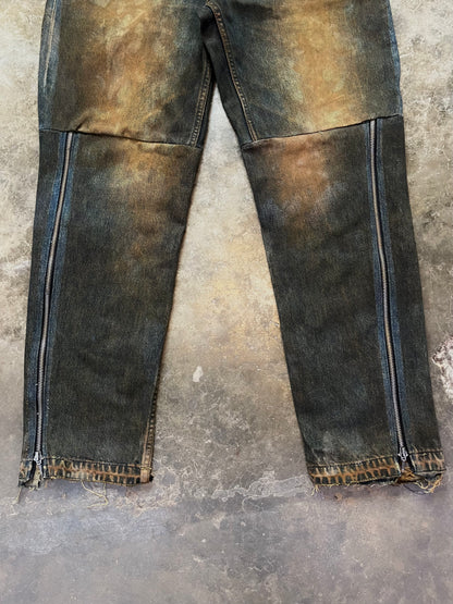 Reconstructed Mud Wash Jeans