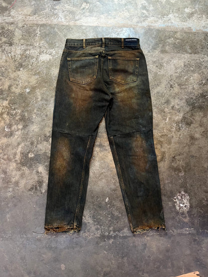 Reconstructed Mud Wash Jeans