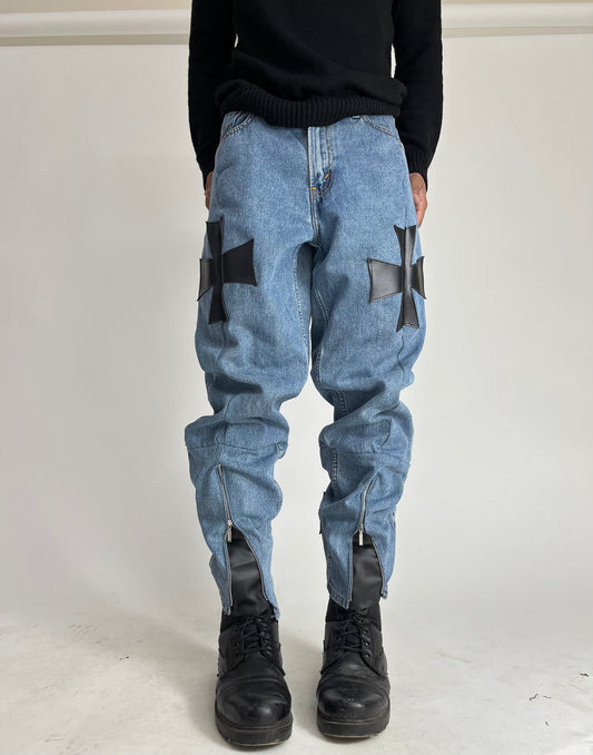 Order of black lotus reconstructed jeans (light blue)