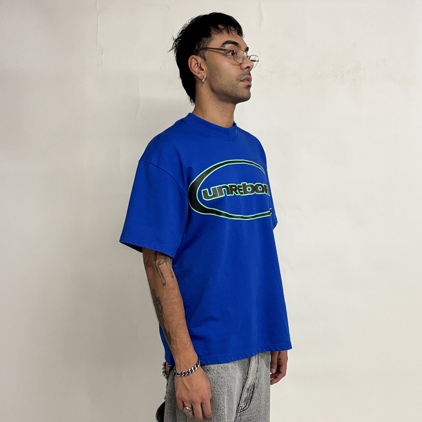 ELLIPSE LOGO T-SHIRT OVERSIZED - BLUE