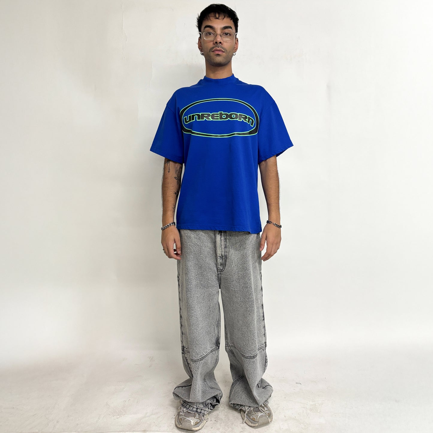 ELLIPSE LOGO T-SHIRT OVERSIZED - BLUE